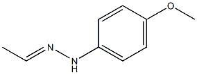 Ethanone p-methoxyphenyl hydrazone Struktur