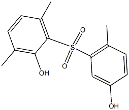 2,3'-Dihydroxy-3,6,6'-trimethyl[sulfonylbisbenzene] Struktur