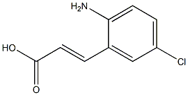 2-Amino-5-chlorocinnamic acid Struktur