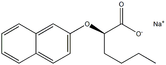 [R,(+)]-2-(2-Naphtyloxy)hexanoic acid sodium salt Struktur