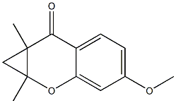 1,1a-Dihydro-4-methoxy-1a,7a-dimethylbenzo[b]cyclopropa[e]pyran-7(7aH)-one Struktur