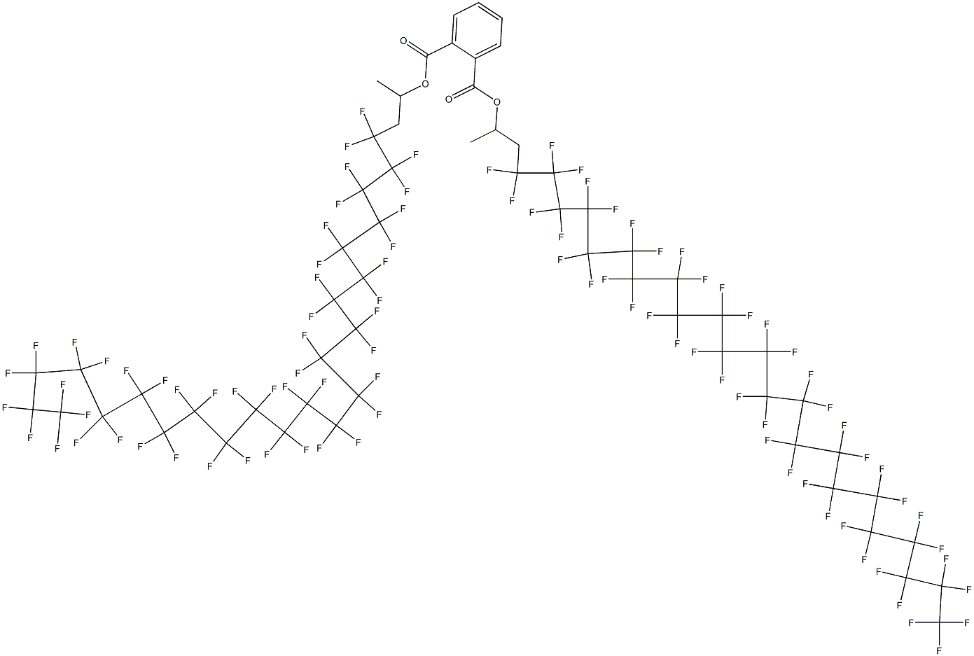 Phthalic acid di[2-(heptatetracontafluorotricosyl)-1-methylethyl] ester Struktur