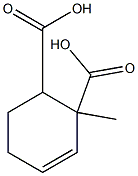 2-Methyl-3-cyclohexene-1,2-dicarboxylic acid Struktur