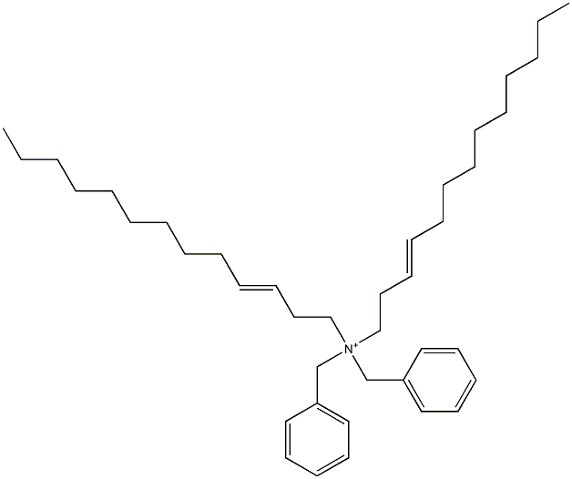 Di(3-tridecenyl)dibenzylaminium Struktur