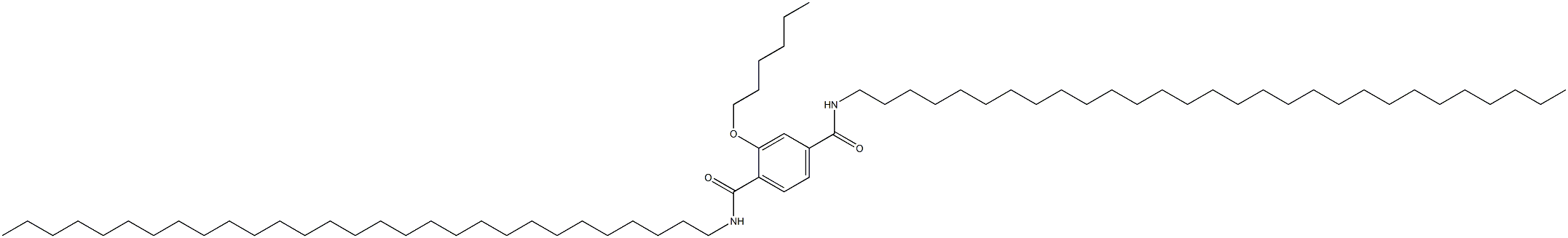 2-(Hexyloxy)-N,N'-dinonacosylterephthalamide Struktur