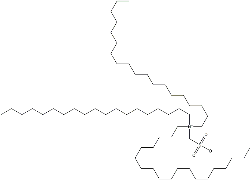 N,N-Dinonadecyl-N-sulfonatomethyl-1-nonadecanaminium Struktur