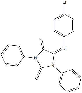 5-(4-Chlorophenyl)imino-1,3-diphenyl-3,5-dihydro-1H-imidazole-2,4-dione Struktur