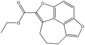 8,9-Dihydro-2,5-dioxa-7H-cyclohept[jkl]-as-indacene-1-carboxylic acid ethyl ester Struktur