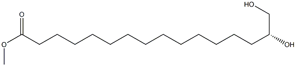 [R,(+)]-15,16-Dihydroxypalmitic acid methyl ester Struktur