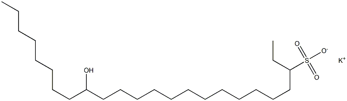 16-Hydroxytetracosane-3-sulfonic acid potassium salt Struktur