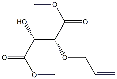 (2R,3R)-2-Hydroxy-3-(allyloxy)succinic acid dimethyl ester Struktur