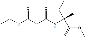 (+)-N-[(Ethoxycarbonyl)acetyl]-L-isovaline ethyl ester Struktur