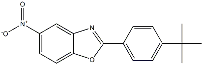 5-Nitro-2-[4-tert-butylphenyl]benzoxazole Struktur