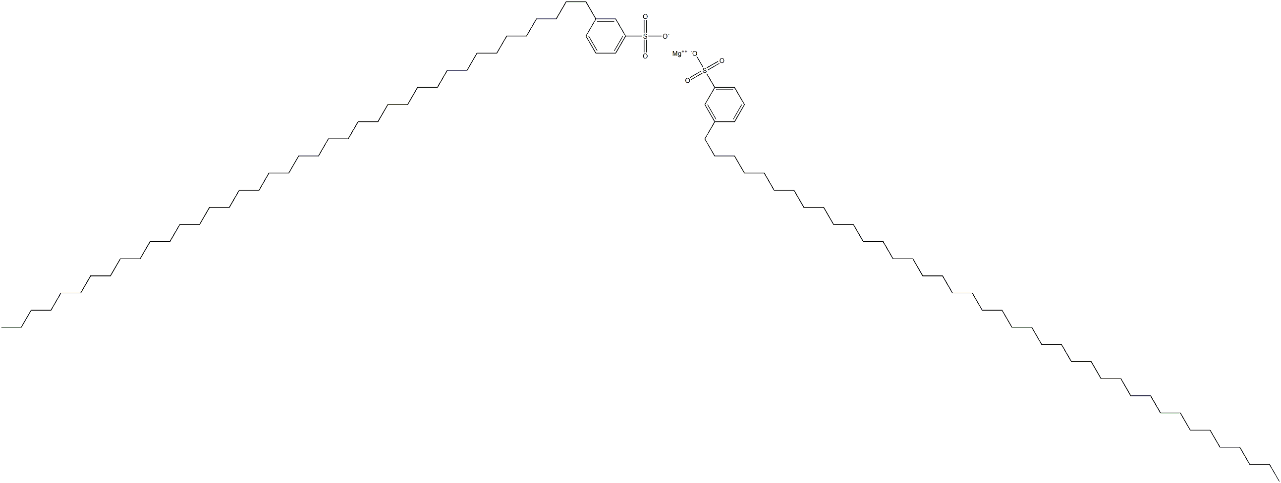 Bis[3-(tetracontan-1-yl)benzenesulfonic acid]magnesium salt Struktur