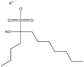 5-Hydroxydodecane-5-sulfonic acid potassium salt Struktur