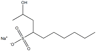 2-Hydroxydecane-4-sulfonic acid sodium salt Struktur