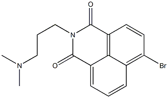 4-Bromo-N-[3-(dimethylamino)propyl]-1,8-naphthalenedicarboximide Struktur