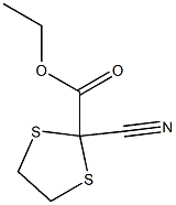 2-Cyano-1,3-dithiolane-2-carboxylic acid ethyl ester Struktur