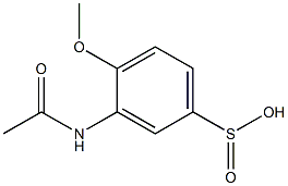 3-(Acetylamino)-4-methoxybenzenesulfinic acid Struktur