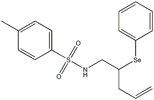 N-[2-(Phenylseleno)-4-pentenyl]-4-methylbenzenesulfonamide Struktur