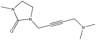 3-Methyl-1-[4-dimethylamino-2-butynyl]imidazolidin-2-one Struktur