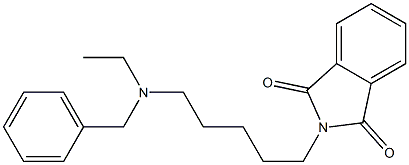 N-[5-(Ethylbenzylamino)pentyl]phthalimide Struktur