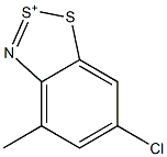 6-Chloro-4-methyl-1,2,3-benzodithiazol-2-ium Struktur