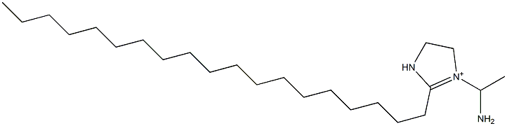 1-(1-Aminoethyl)-2-nonadecyl-1-imidazoline-1-ium Struktur