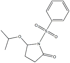 5-Isopropoxy-1-[(phenyl)sulfonyl]pyrrolidin-2-one Struktur