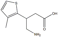 4-Amino-3-(3-methyl-2-thienyl)butyric acid Struktur