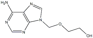 6-Amino-9-(2-hydroxyethoxymethyl)-9H-purine Struktur