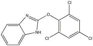 2-(2,4,6-Trichlorophenoxy)-1H-benzimidazole Struktur