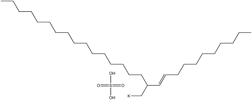 Sulfuric acid 2-(1-undecenyl)octadecyl=potassium ester salt Struktur