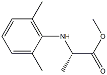 (S)-2-[(2,6-Dimethylphenyl)amino]propionic acid methyl ester Struktur