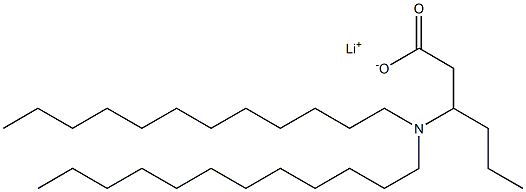 3-(Didodecylamino)hexanoic acid lithium salt Struktur