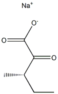 (3S)-3-Methyl-2-oxopentanoic acid sodium salt Struktur