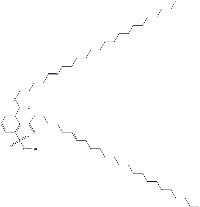 3-(Sodiosulfo)phthalic acid di(5-tricosenyl) ester Struktur