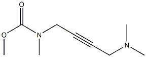 N-Methyl-N-[4-dimethylamino-2-butynyl]carbamic acid methyl ester Struktur