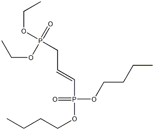 1-(Dibutoxyphosphinyl)-3-(diethoxyphosphinyl)-1-propene Struktur