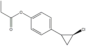 1-[(2S)-2-Chlorocyclopropyl]-4-propionyloxybenzene Struktur