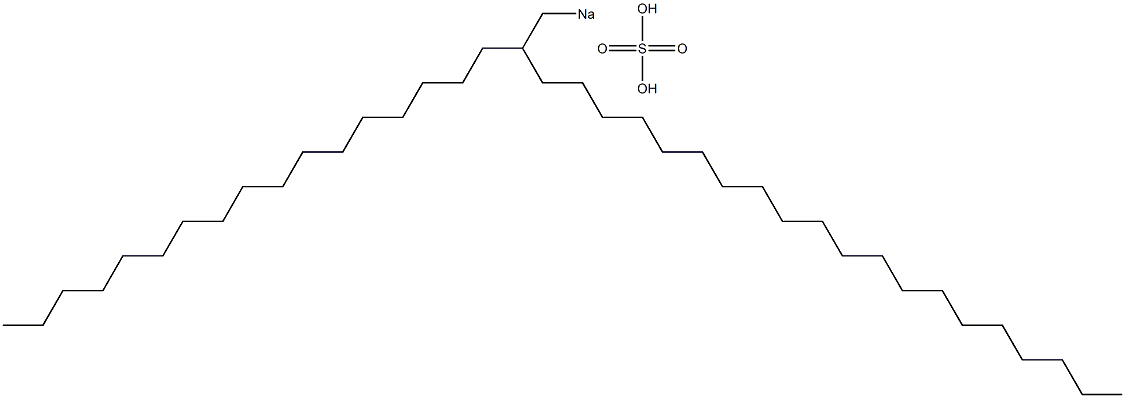 Sulfuric acid 2-heptadecyldocosyl=sodium salt Struktur