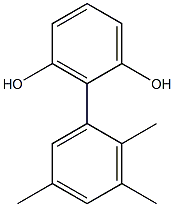 2-(2,3,5-Trimethylphenyl)benzene-1,3-diol Struktur