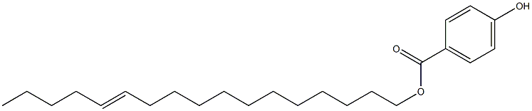 4-Hydroxybenzoic acid 12-heptadecenyl ester Struktur