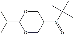 2-Isopropyl-5-(tert-butylsulfinyl)-1,3-dioxane Struktur