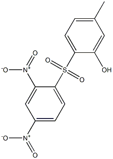 5-Methyl-2-[(2,4-dinitrophenyl)sulfonyl]phenol Struktur