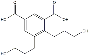 4,5-Bis(3-hydroxypropyl)isophthalic acid Struktur