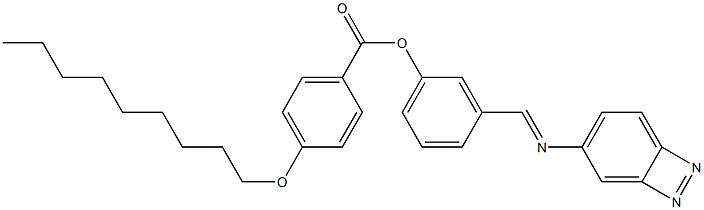 4-(Nonyloxy)benzoic acid 3-[(azobenzen-4-yl)iminomethyl]phenyl ester Struktur