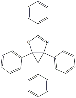 1,3,5,6-Tetraphenyl-2-oxa-4-azabicyclo[3.1.0]hex-3-ene Struktur