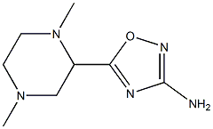 3-Amino-5-(1,4-dimethylpiperazin-2-yl)-1,2,4-oxadiazole Struktur