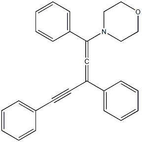 1-Morpholino-1,3,5-triphenyl-1,2-pentadien-4-yne Struktur